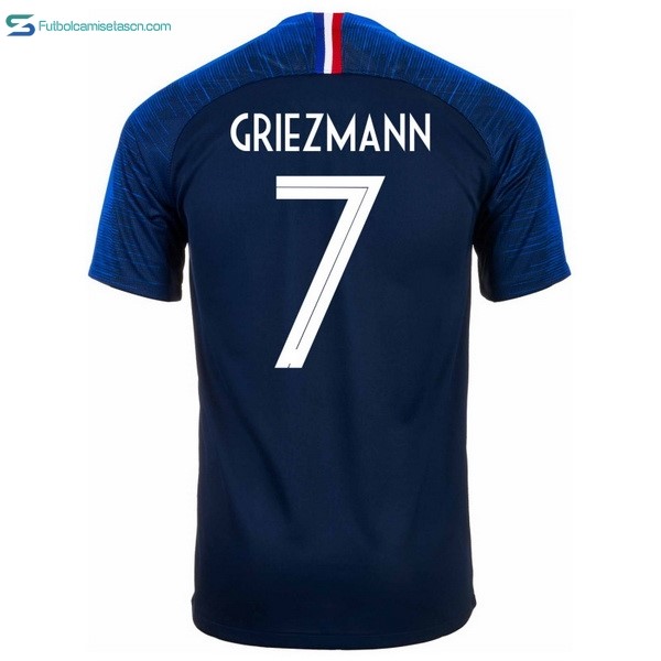 Camiseta Francia 1ª Griezmann 2018 Azul